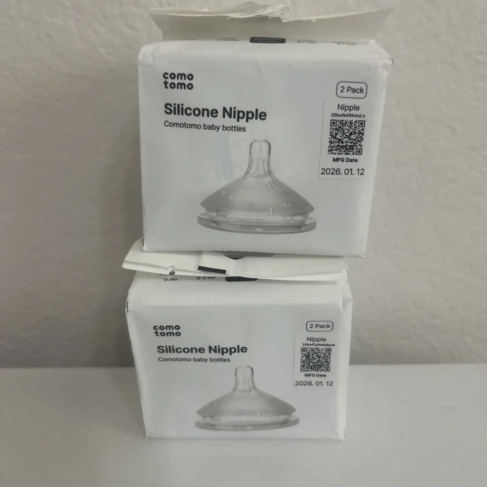 4x COMO TOMO Medium Flow Replacement Silicone Nipples 3+ Months